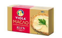 Масло сладкосливочное Viola 82,5 %, 180 г