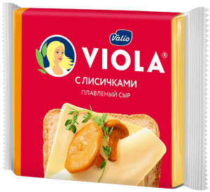 Сыр плавленый Viola с лисичками в ломтиках, 140 г