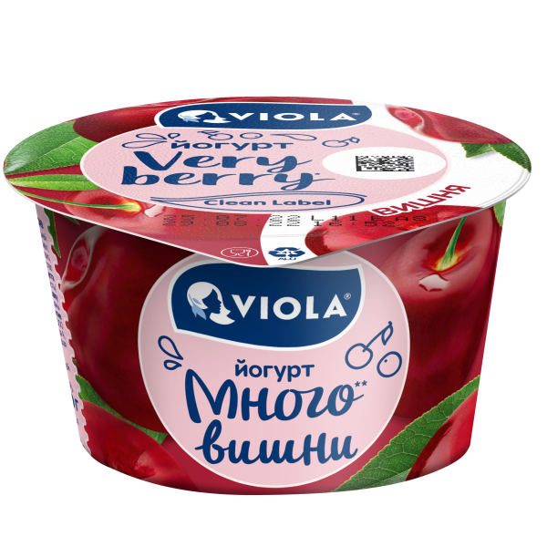 Йогурт Viola Clean Label® с вишней, 2.6 %, 180 г
