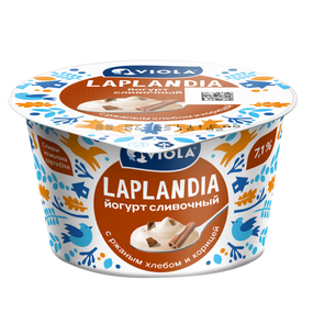 Йогурт «Сливочный» Viola Laplandia с ржаным хлебом и корицей 7 %, 180 г