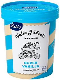Мороженое сливочное ванильное с наполнителем «Супер ваниль» Valio