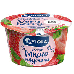 Йогурт Viola Clean Label® с клубникой, 2.6 %, 180 г