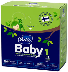 Смесь молочная сухая начальная адаптированная Valio Baby 1 NutriValio для питания детей с рождения до 6 месяцев