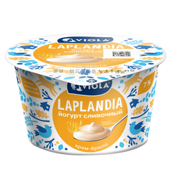 Йогурт «Сливочный» Valio Laplandia со вкусом крем-брюле 7 %, 180 г