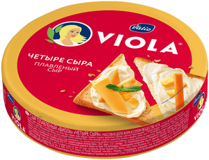 Сыр плавленый Viola "Четыре сыра", 130 г