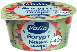 Йогурт Valio с клубникой и базиликом Clean Label®, 2.9 %, 120 г