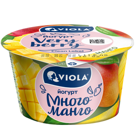 Йогурт Viola Clean Label® с манго, 2.6 %, 180 г