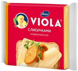 Сыр плавленый Viola с лисичками в ломтиках, 140 г